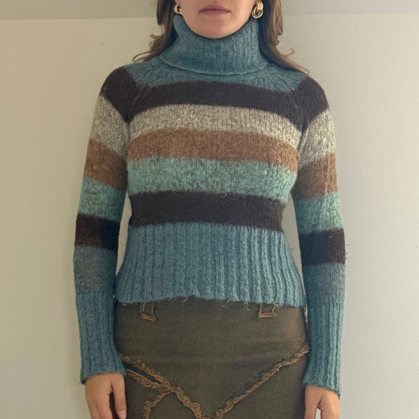 Mohair blend striped jumper - Size S