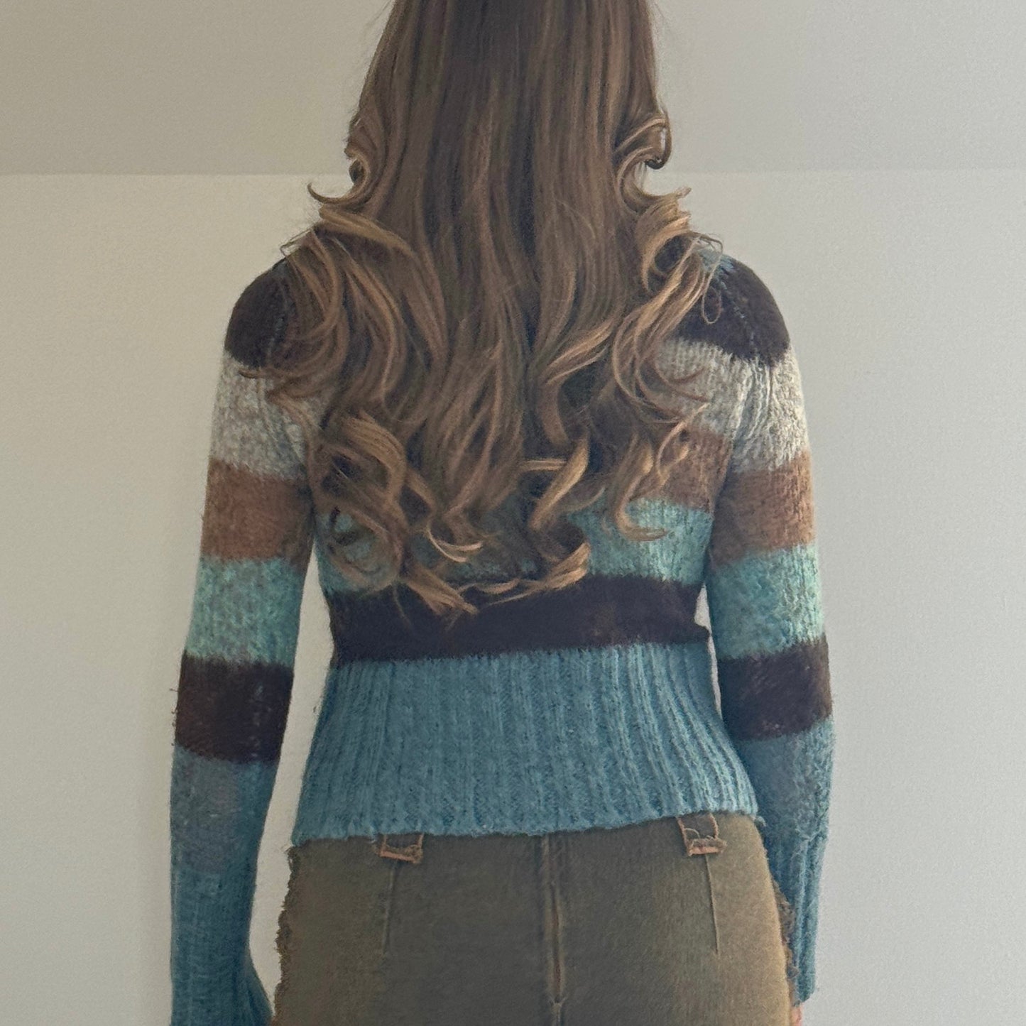 Mohair blend striped jumper - Size S