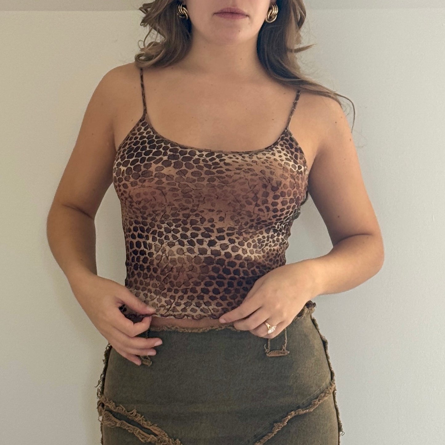 Leopard mesh vest - Size S