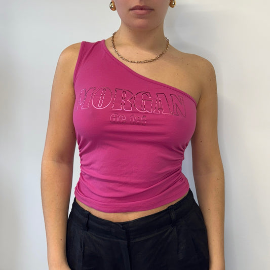 Pink Morgan De Toi asymmetric top - Size S