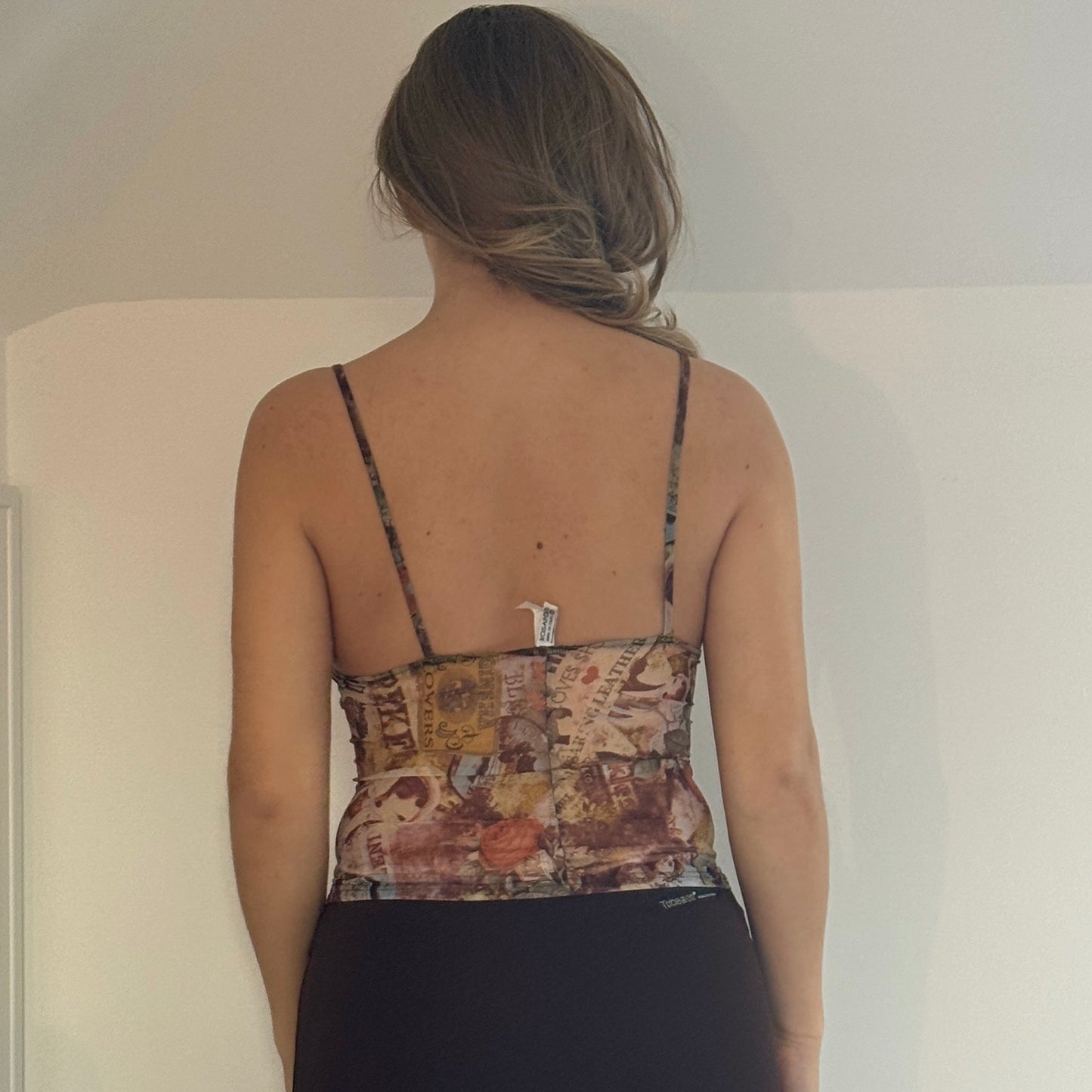 Graphic print mesh vest - Size S