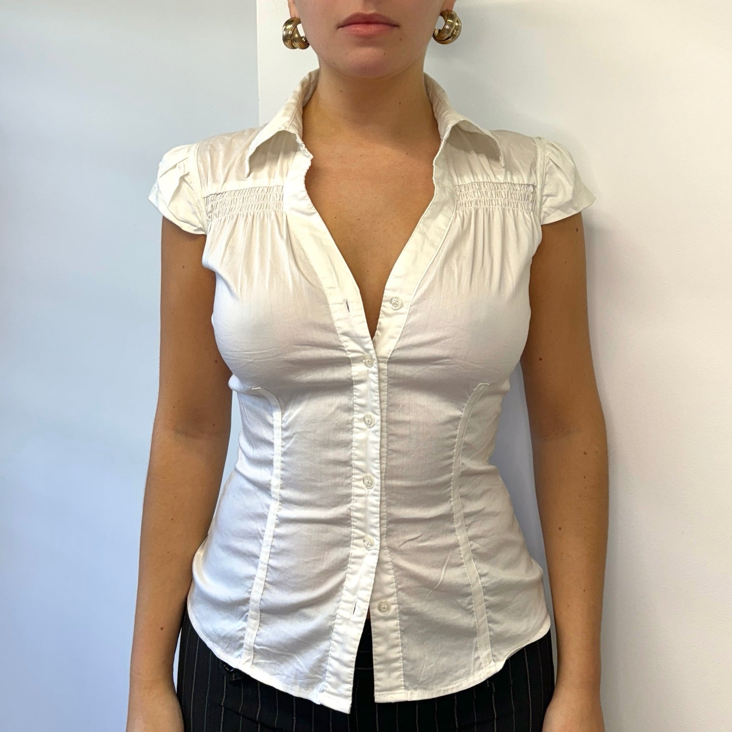 White Morgan de Toi blouse - S