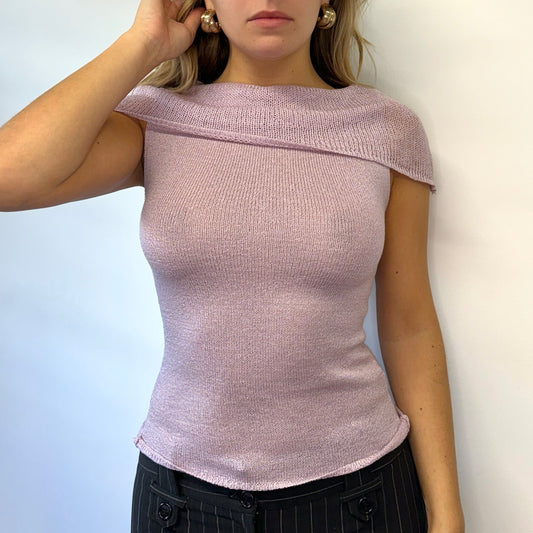 Lilac knit top - Size S