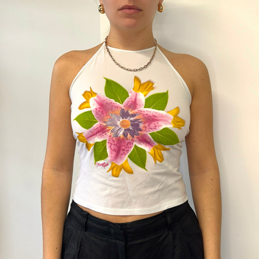 White Morgan De Toi floral top - Size S