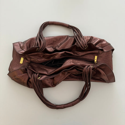 Burgundy slouchy bag - One Size